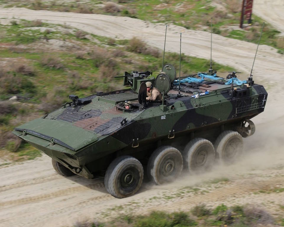 February 28, 2020 - Marines from the Amphibious Combat Vehicle new equipment training team complete an operator course in the vehicle. NETT Marines train to become subject matter experts on new equipment, such as the ACV, in order to teach other Marines how to maintain and operate newly-fielded equipment. In addition to instructing Marines, the NET team reviews and provides input to training manuals and standard operating procedures, help develop ranges and plan field operations for Marines. (U.S. Marine Corps photo by Ashley Calingo)